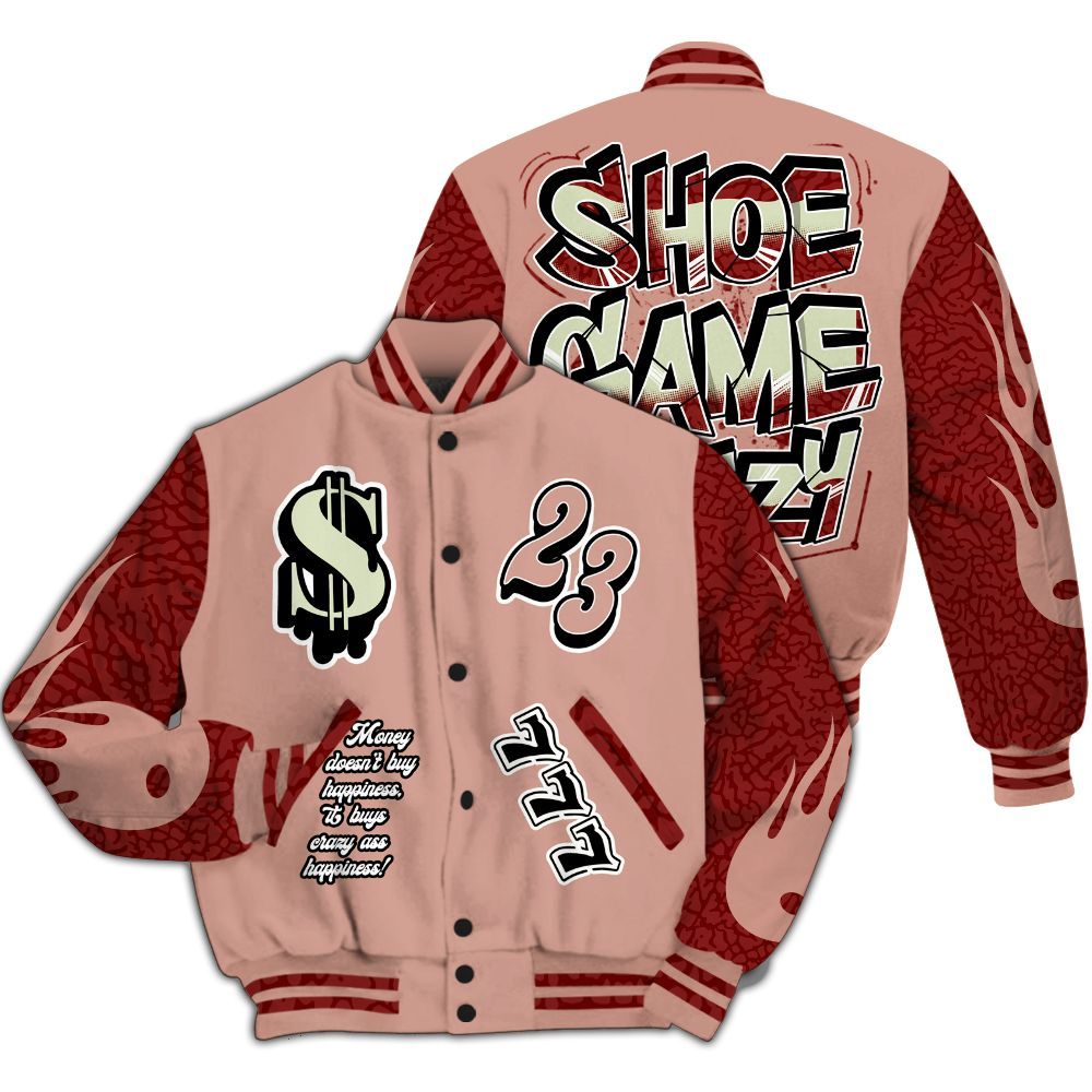 Varsity Jacket To Match Valentines Day 3s - Shoe Game Crazy Graphic All Over Print