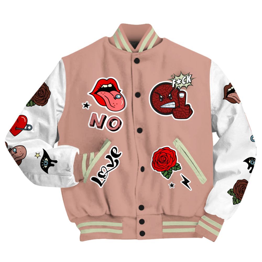 Varsity Jacket To Match Valentines Day 3s - FK Around Find Out All Over Print