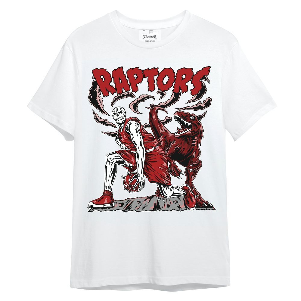 Shirt To Match Red Taxi 12s - Raptors Skeleton Unisex Shirt