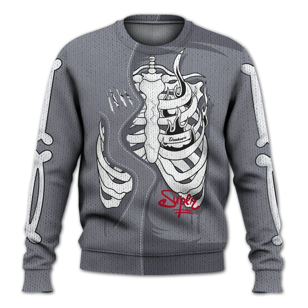 Knitted Sweater To Match Retro Black Flint 13s - It's The Kick For Me