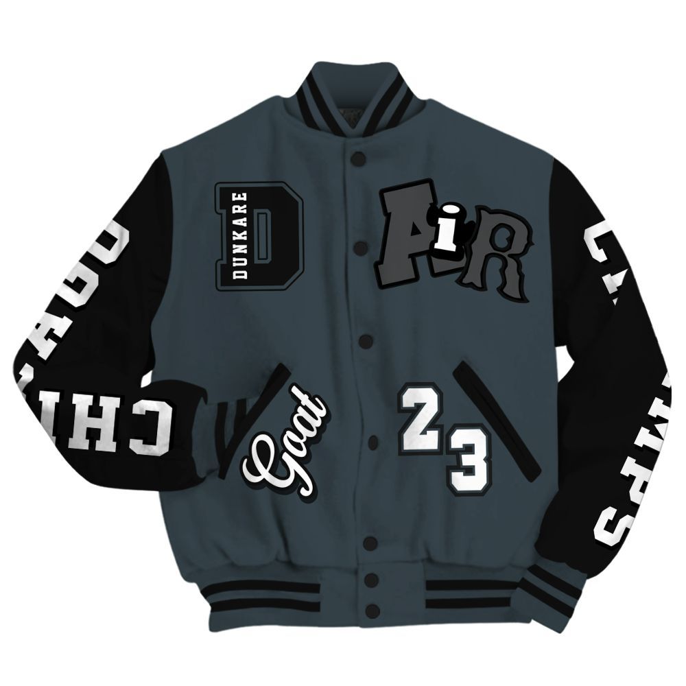 Varsity Jacket To Match Air Max Sunder Gore Tex Black - AIR Number 23 GOAT All Over Print