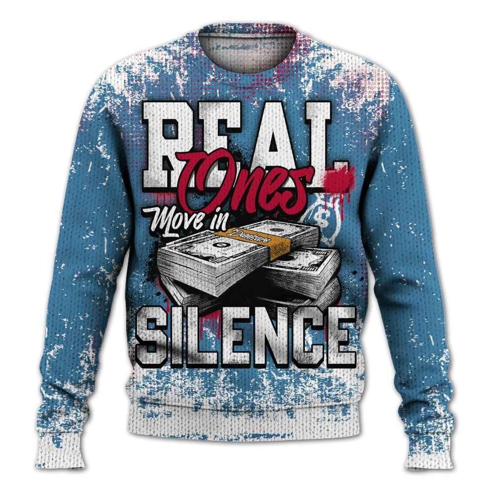 Knitted Sweater To Match GS Messy Room 4s - Move In Silence Money Street Retro