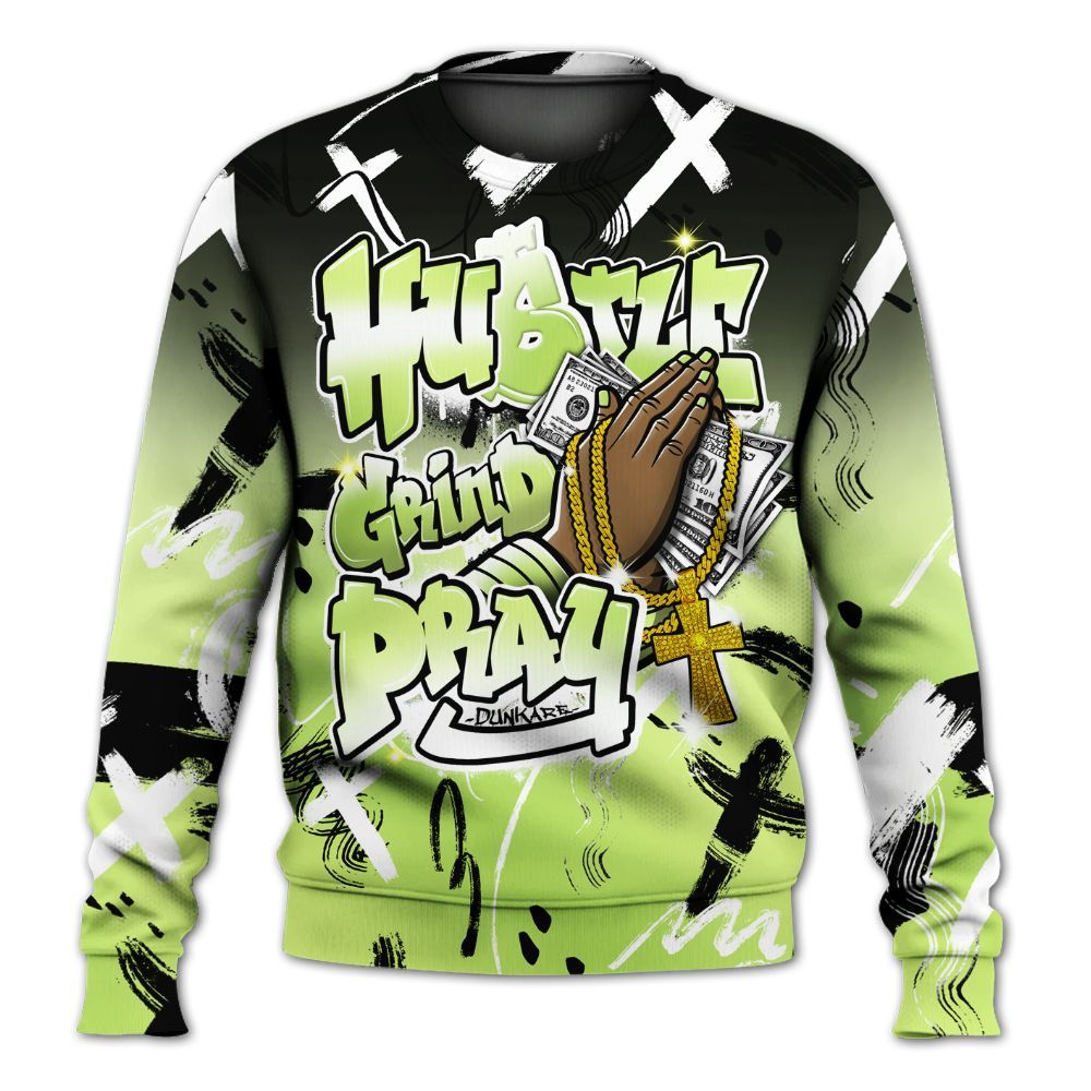 Sweatshirt To Match Air Max SNDR Volt - Money Hustle Grind Pray All Over Print