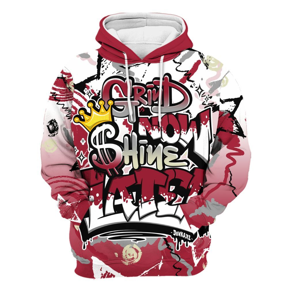 Hoodie To Match High OG Chicago Shadow 1s - Grind Shine Later Drip All Over Print