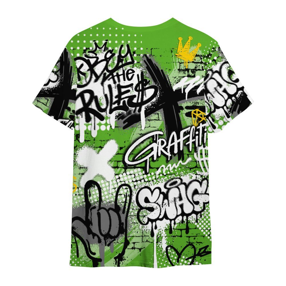 Shirt To Match Air Foamposite One Volt - True It Real Graffiti Streetwear All Over Print