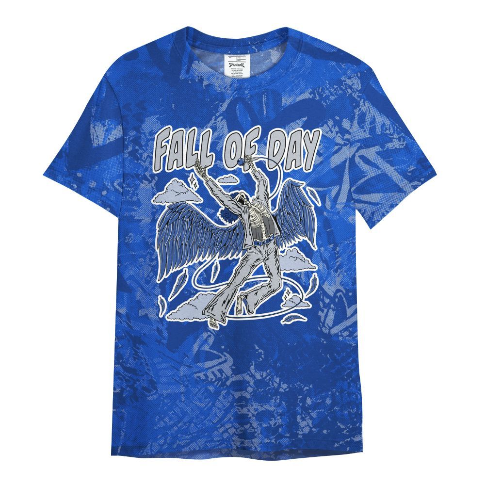 Shirt To Match Air Foamposite One Royal - Fall Of Days Skeleton Heart All Over Print