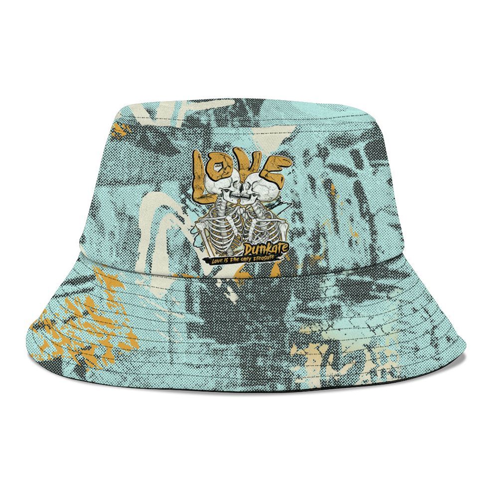 Bucket Hat To Match Pure Platinum 4s - Skull Love Graphic