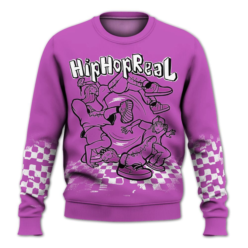 Sweatshirt To Match Hyper Violet 4s - Feel Life Street Style All Over Print