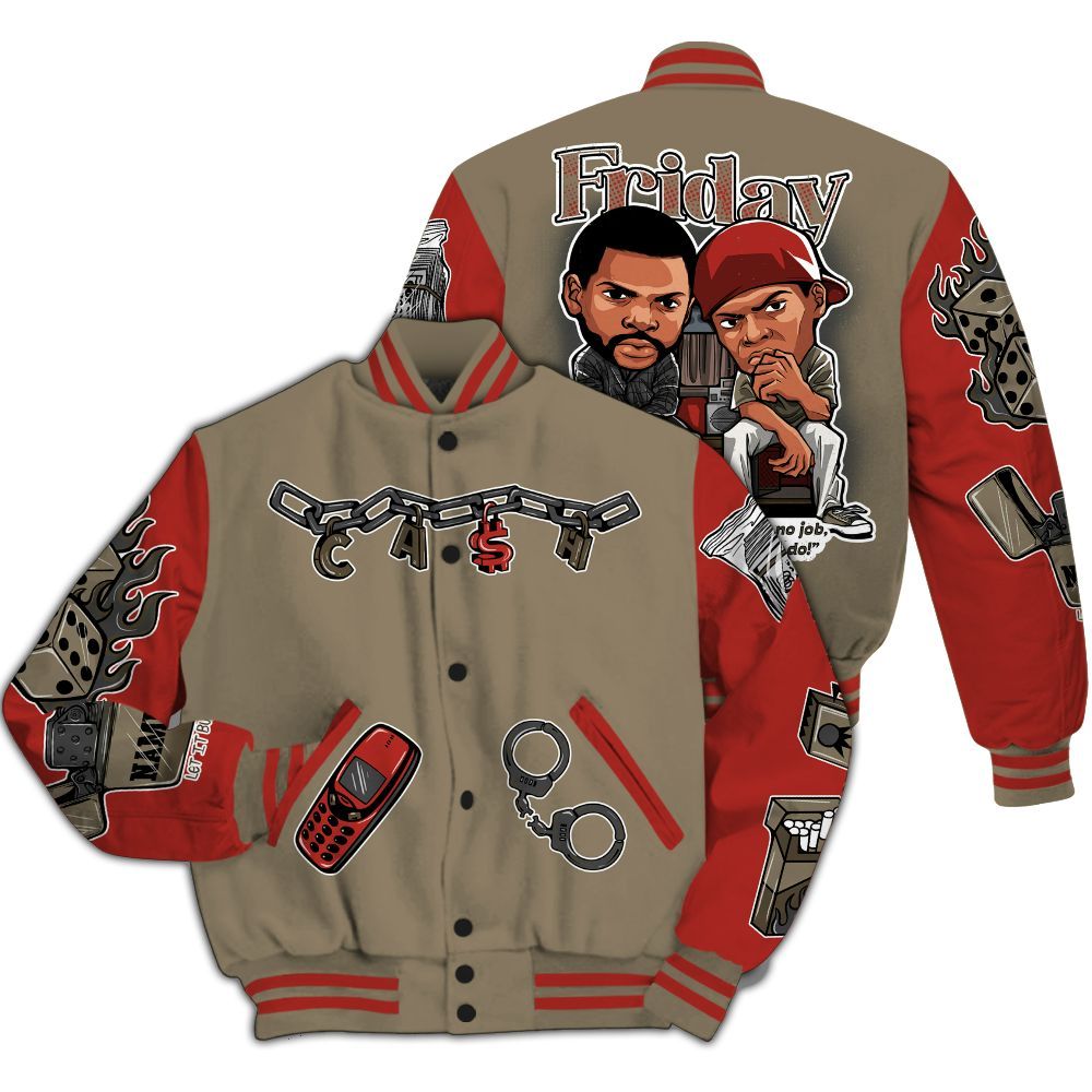 Varsity Jacket To Match Olive 9s - Friday Movie Custom Name All Over Print