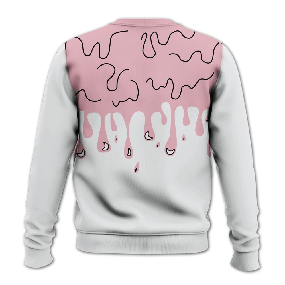Sweatshirt To Match Air Max DN Pink Foam - Snake Trust No One Drip All Over Print