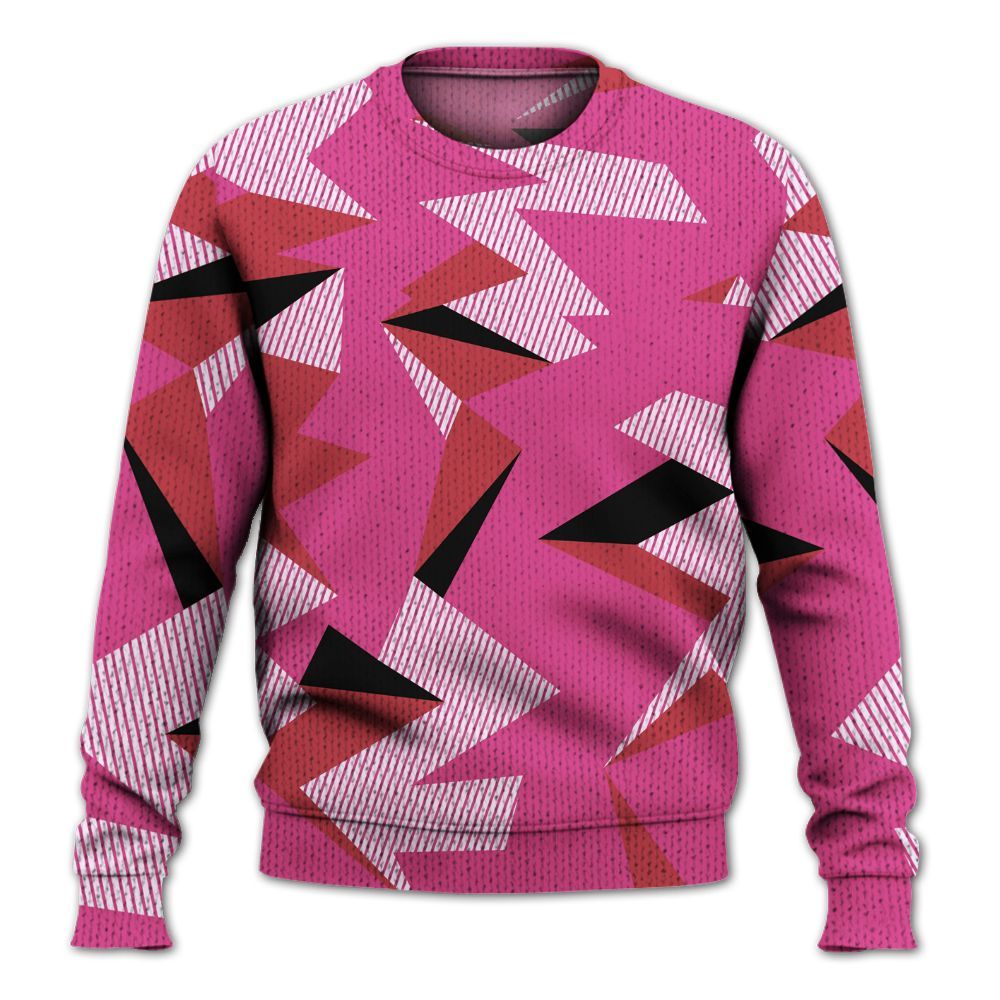 Knitted Sweater To Match KD 4 Aunt Pearl - Geometric Camouflage Pattern