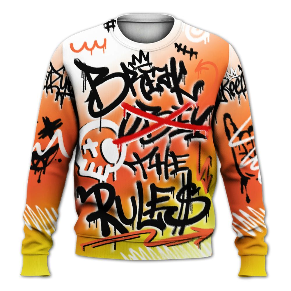 Sweatshirt To Match Dunk High Candy Corn - Break Rules Streetwear All Over Print
