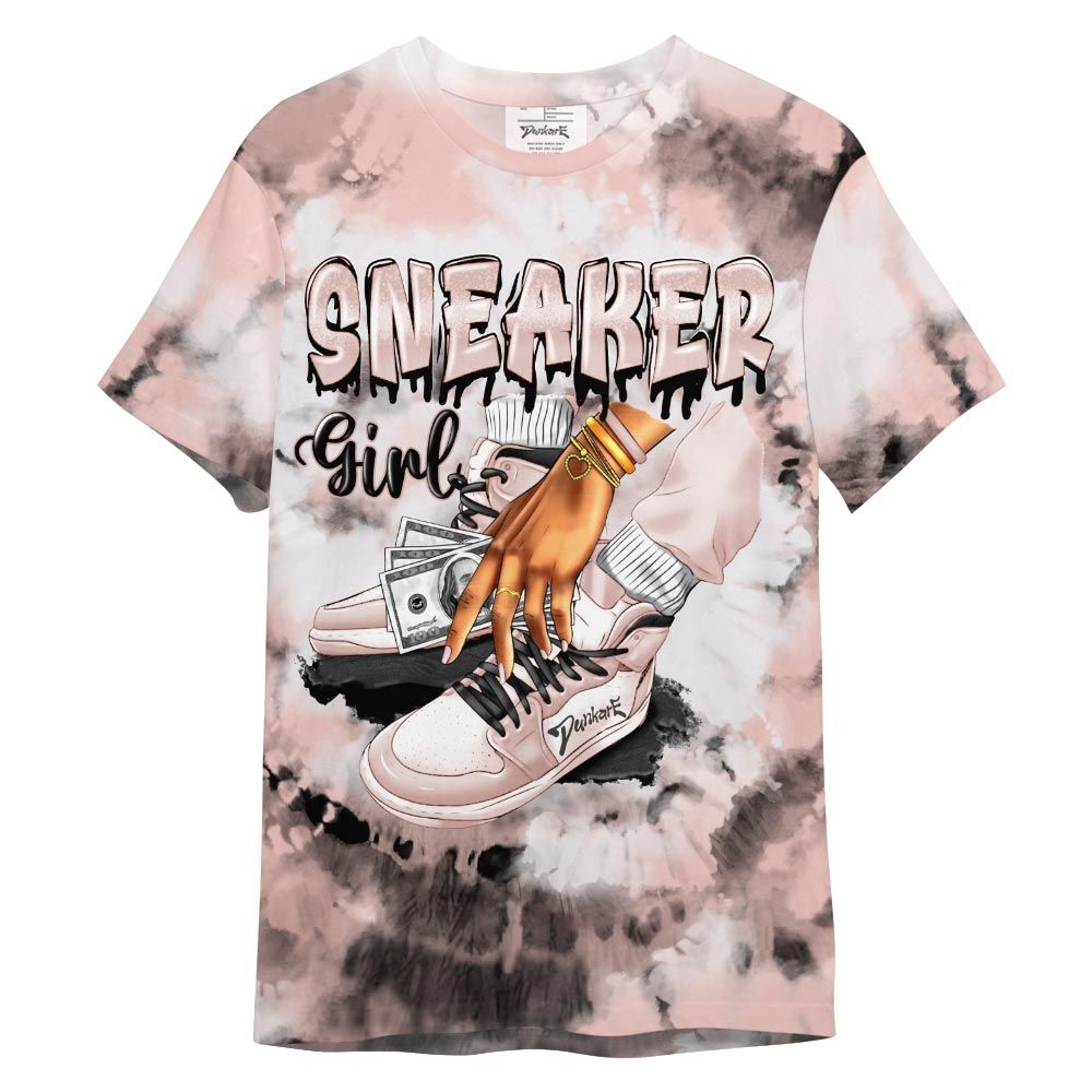 Shirt To Match T-Shirt SNEAKER Girl Money Drip Tie Dye, Low Legend Pink 11s T-- To Match Sneaker Legend Pink 11s 2504 NCT