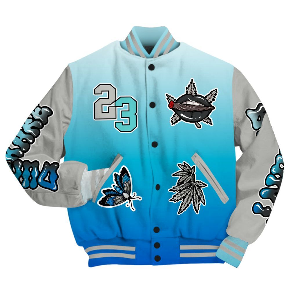 Varsity Jacket To Match Air Max One Block Down Blue - Bluntz Unique All Over Print