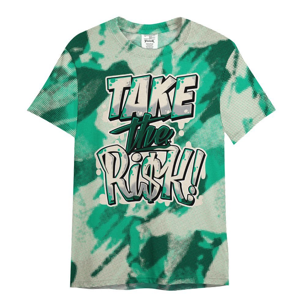 Shirt To Match Oxidized Green 4s - Take Risks Abstract All Over Print