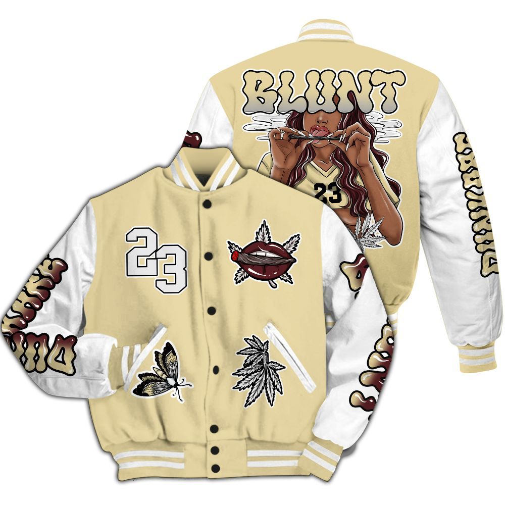 Varsity Jacket To Match Women Phantom 12s - Bluntz Unique All Over Print