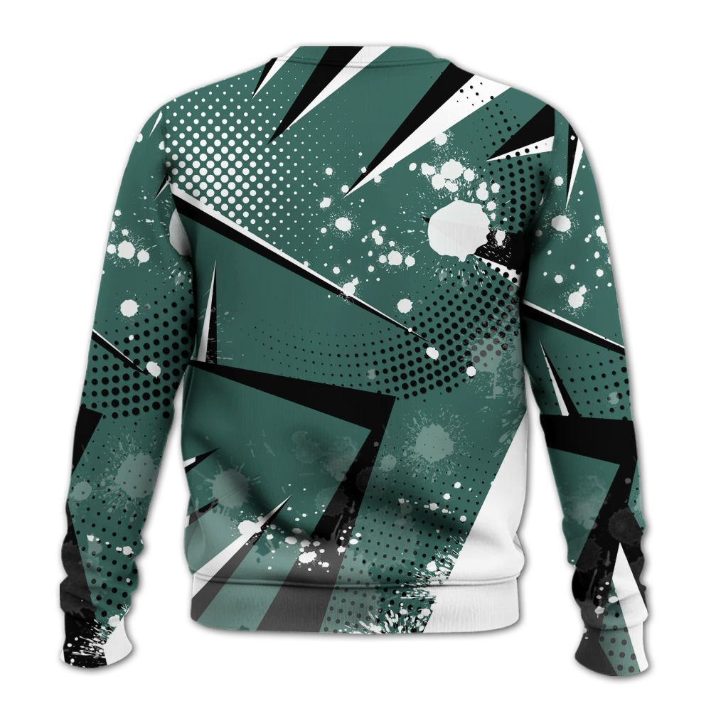 Sweatshirt To Match Low OG Oxidized Green 1s - Poly Trust No One Dripping All Over Print