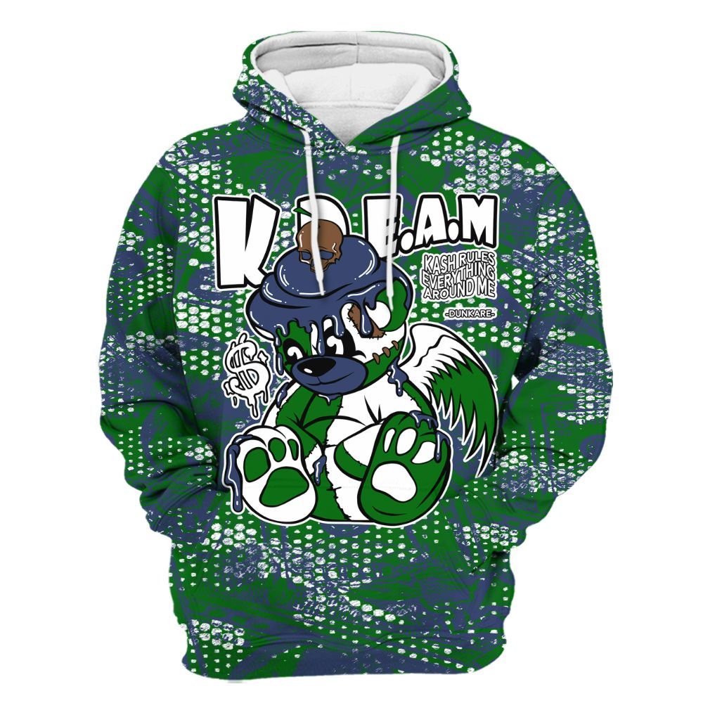 Hoodie To Match Midnight Navy 13s - Loot Bear All Over Print