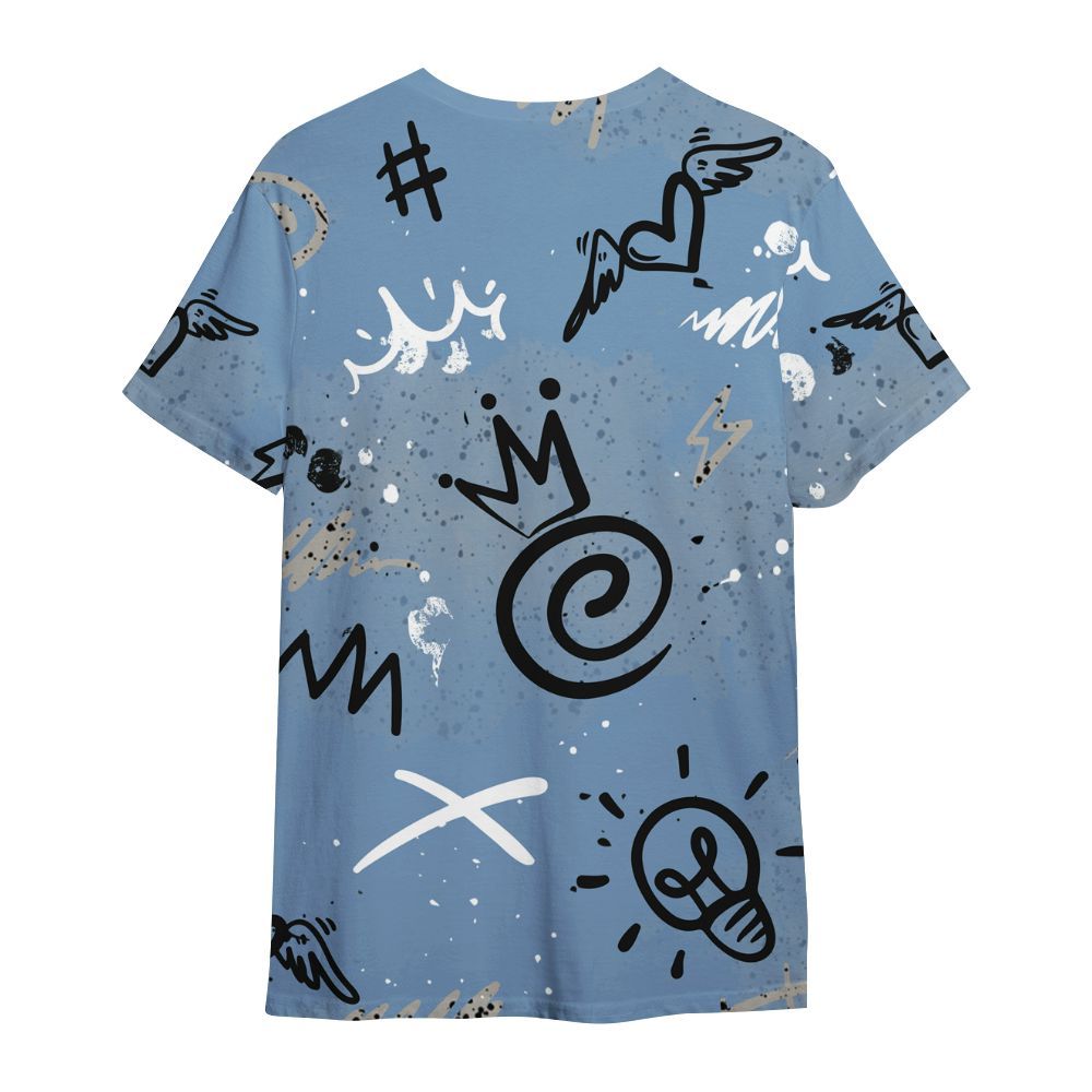 Shirt To Match University Blue 4s - Drip Been Di2ferent All Over Print