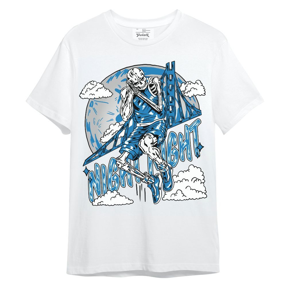 Shirt To Match Retro University Blue 9s - Seeya Skeleton Unisex Shirt