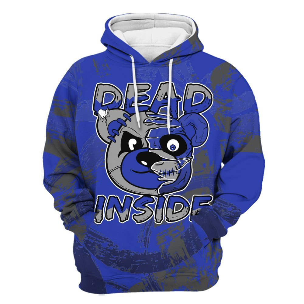 Hoodie To Match Air Max Plus Black Racer Blue - Lifeless Bear Circle Slpash All Over Print