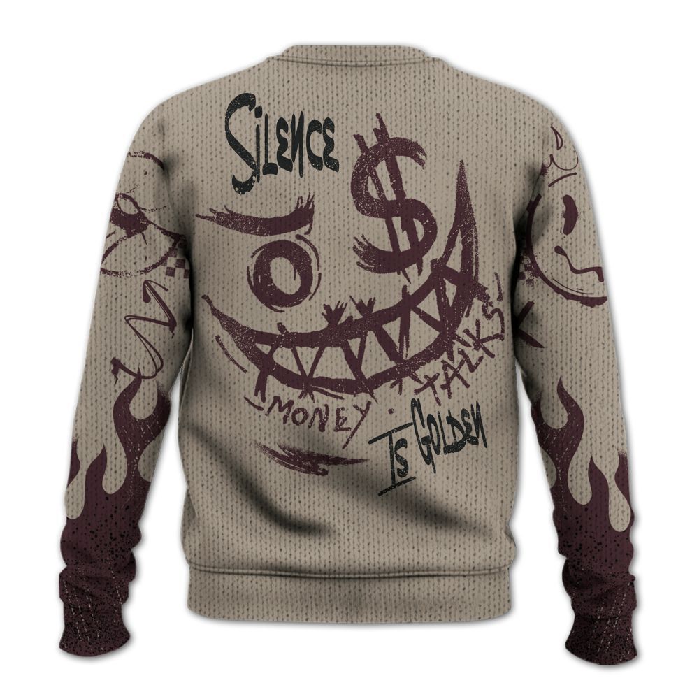 Knitted Sweater To Match AMM Retro Phantom 4s - Mouth Burning Street Style