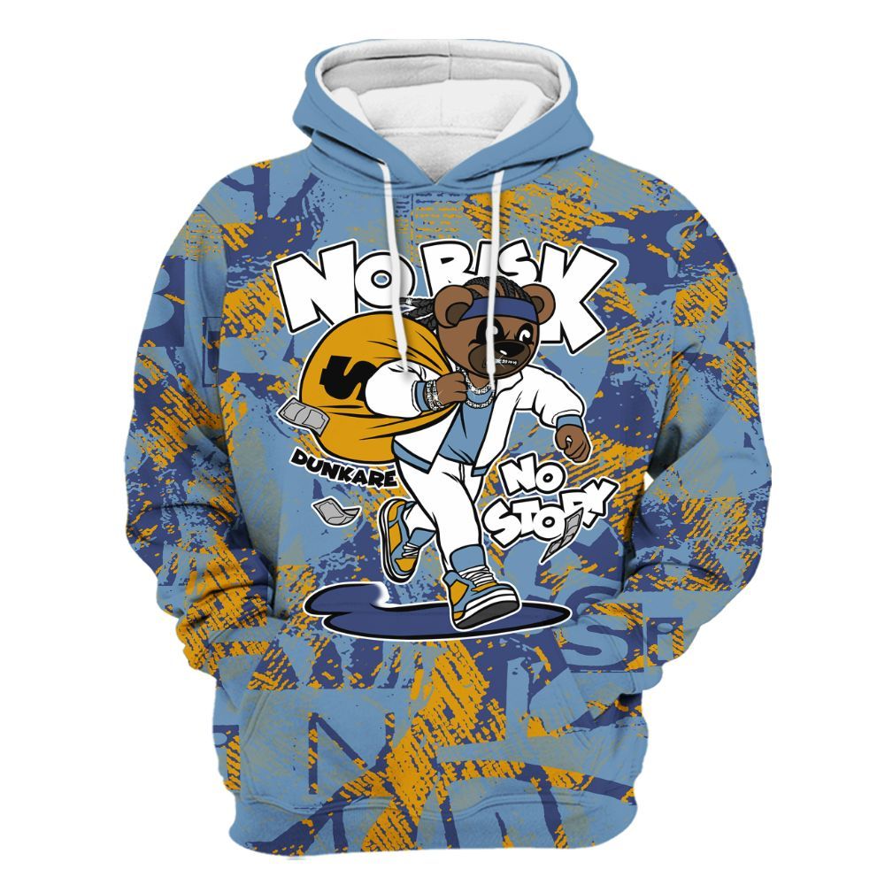 Hoodie To Match High OG First In Flight 1s - Certain Bear Abstract Graffiti All Over Print