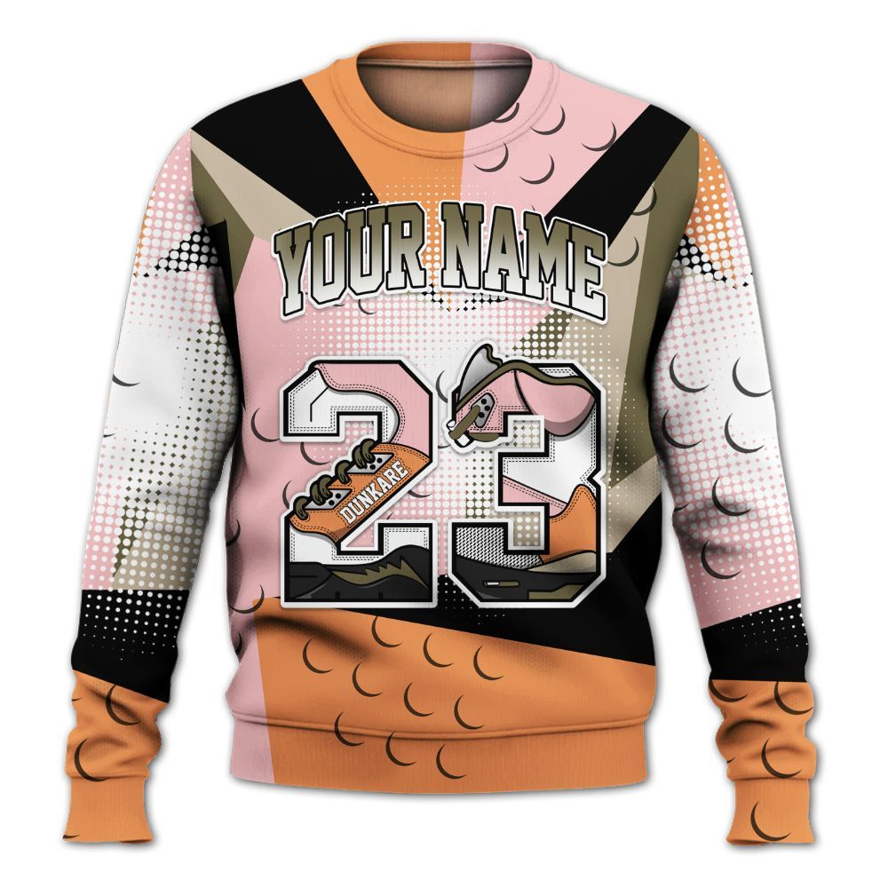 Sweatshirt To Match SB Dunk Low Red Stardust - Custom Name 23 5s All Over Print