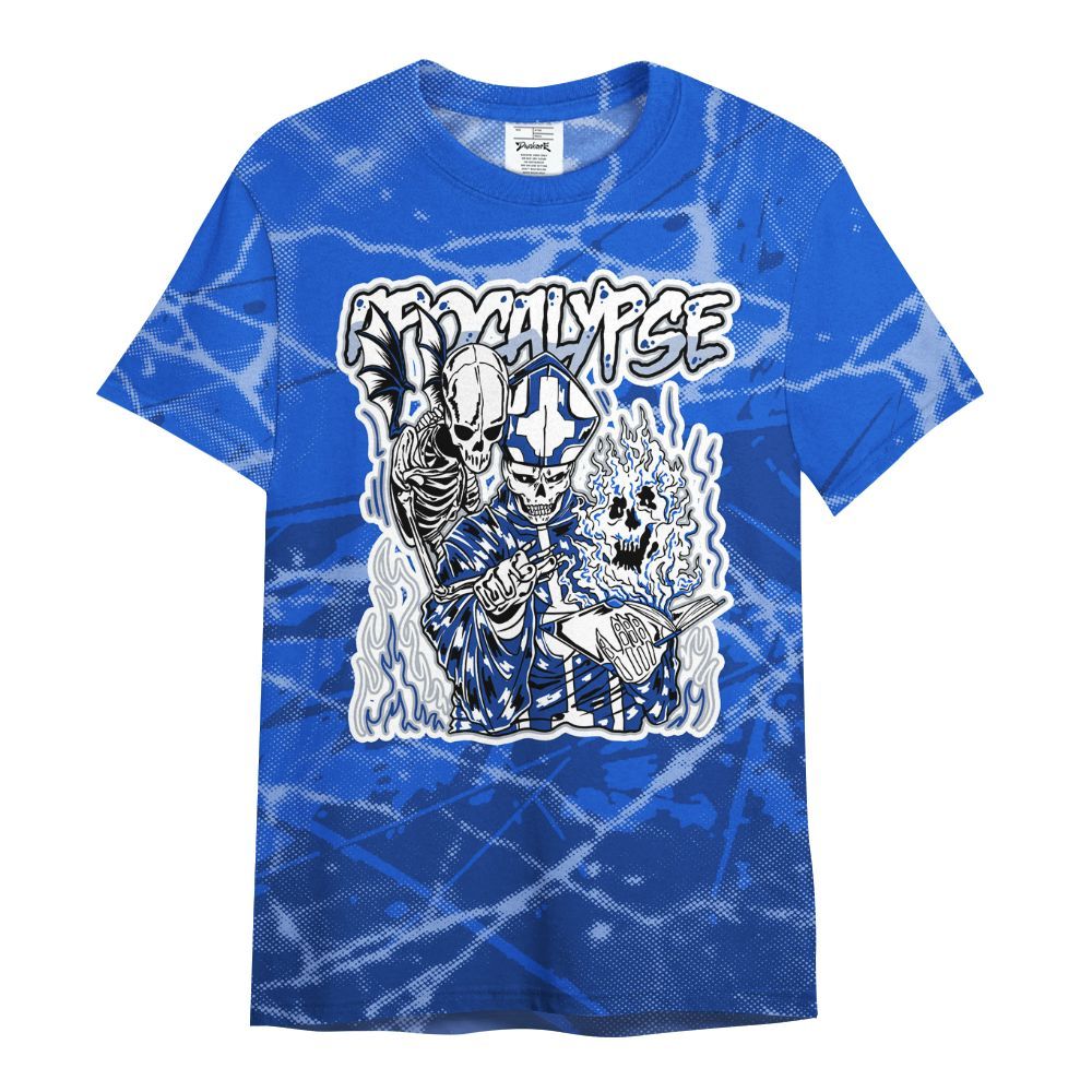 Shirt To Match Air Foamposite One Royal - Apocalypse Skeleton Profound All Over Print