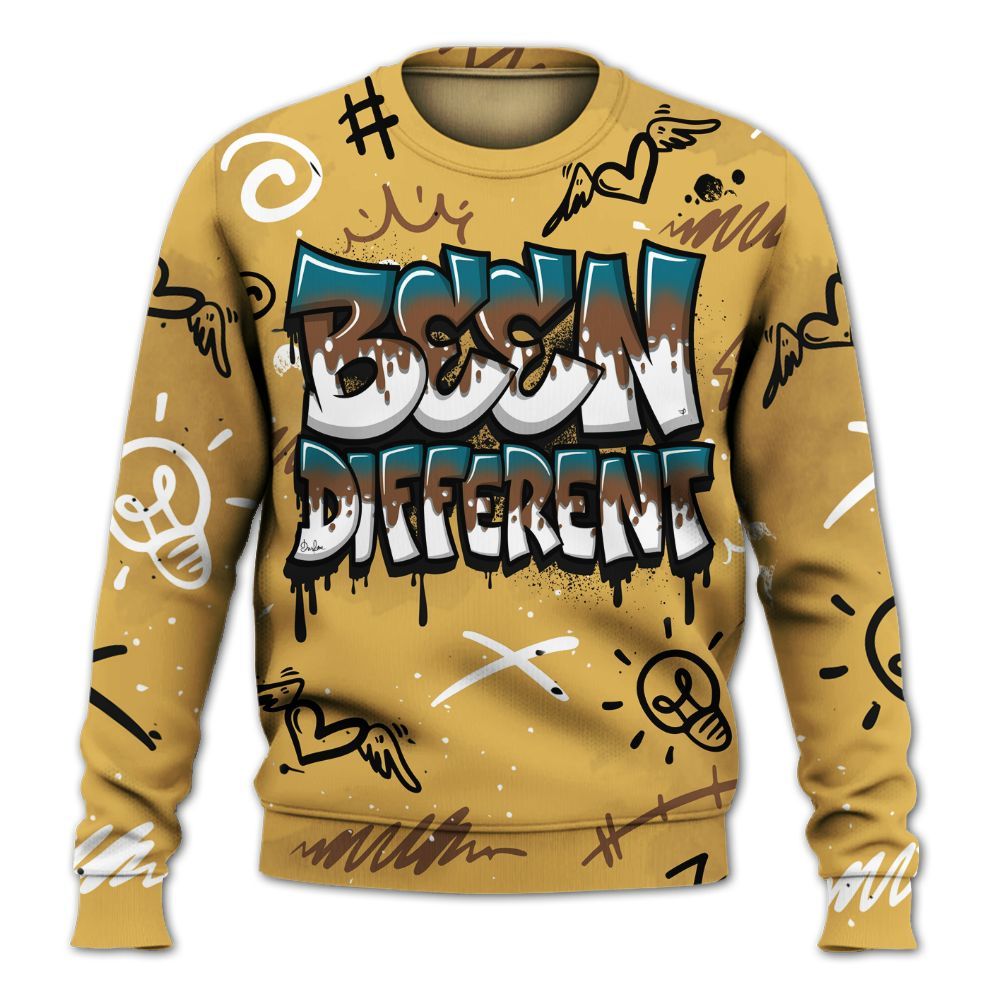 Sweatshirt To Match Retro Cacao Wow 4s - Drip Been Di2ferent All Over Print