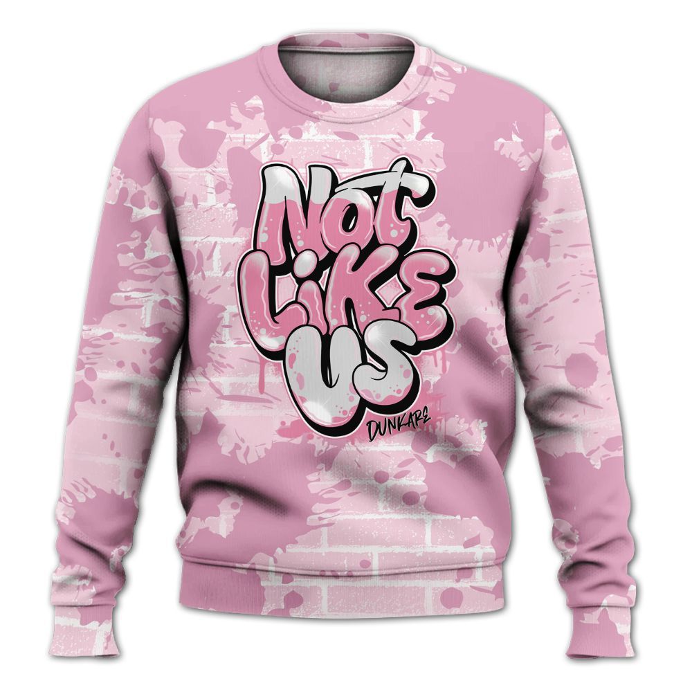 Sweatshirt To Match Orchid 4s - None Like Us Graphic Brick Art All Over Print