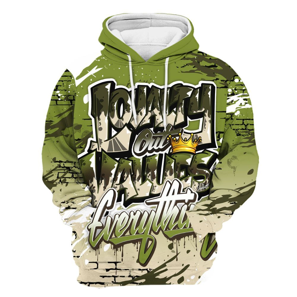 Hoodie To Match SB Dunk Low Asparagus - Values Of Loyalty Drip All Over Print