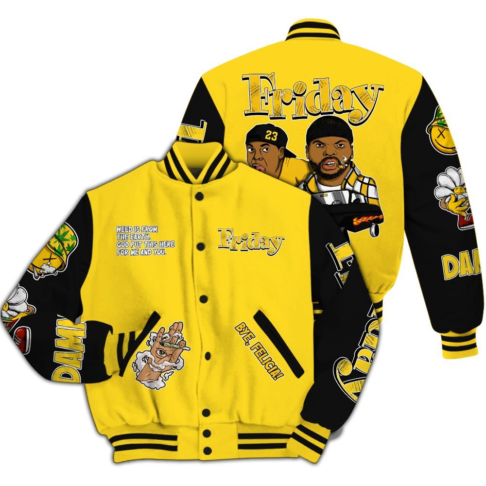 Varsity Jacket To Match Retro Thunder 4s - Friday Sneaker Stress Style All Over Print
