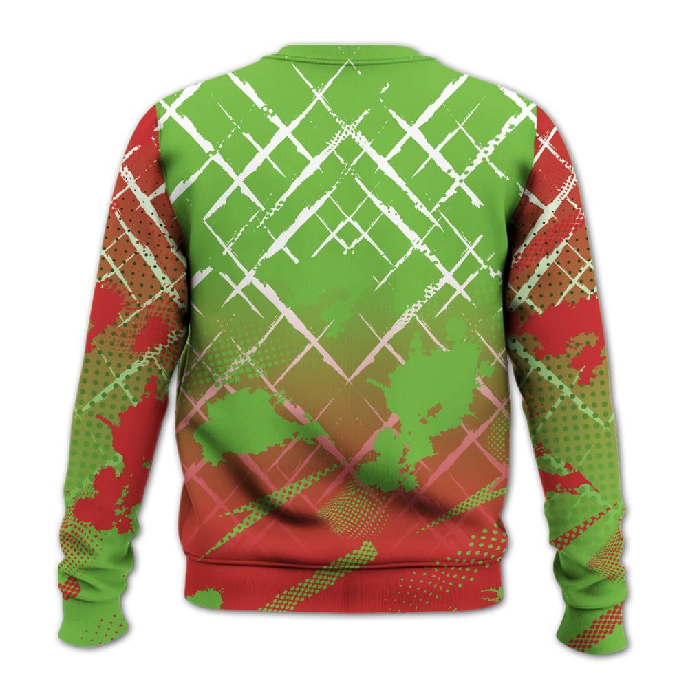 Sweatshirt To Match Air Max Waffle SP Action Green - Halftone Stand Business Dripping All Over Print