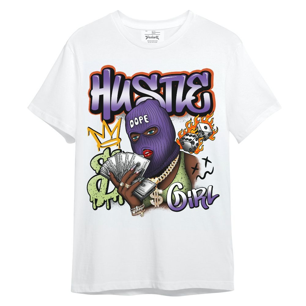 Shirt To Match Canyon Purple 4s - Money Hustles Girl Streetwear Unisex Shirt