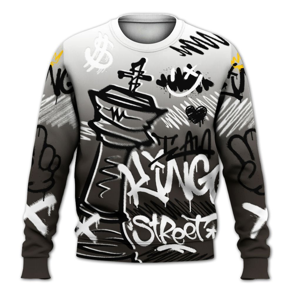 Sweatshirt To Match Baroque Brown 12s - Street King Chess Streetwear All Over Print