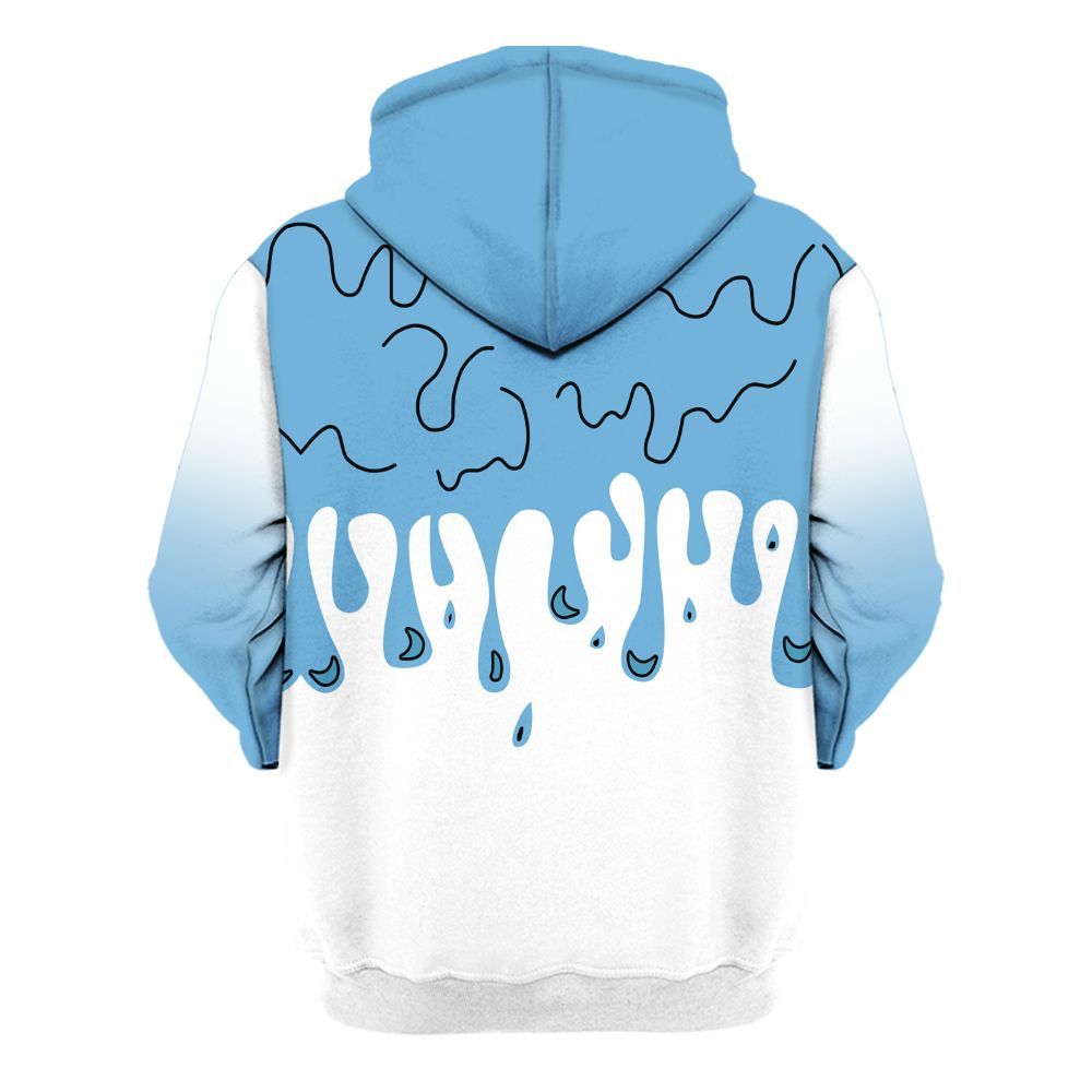 Hoodie To Match SB Dunk Low University Blue - Snake Trust No One Drip All Over Print