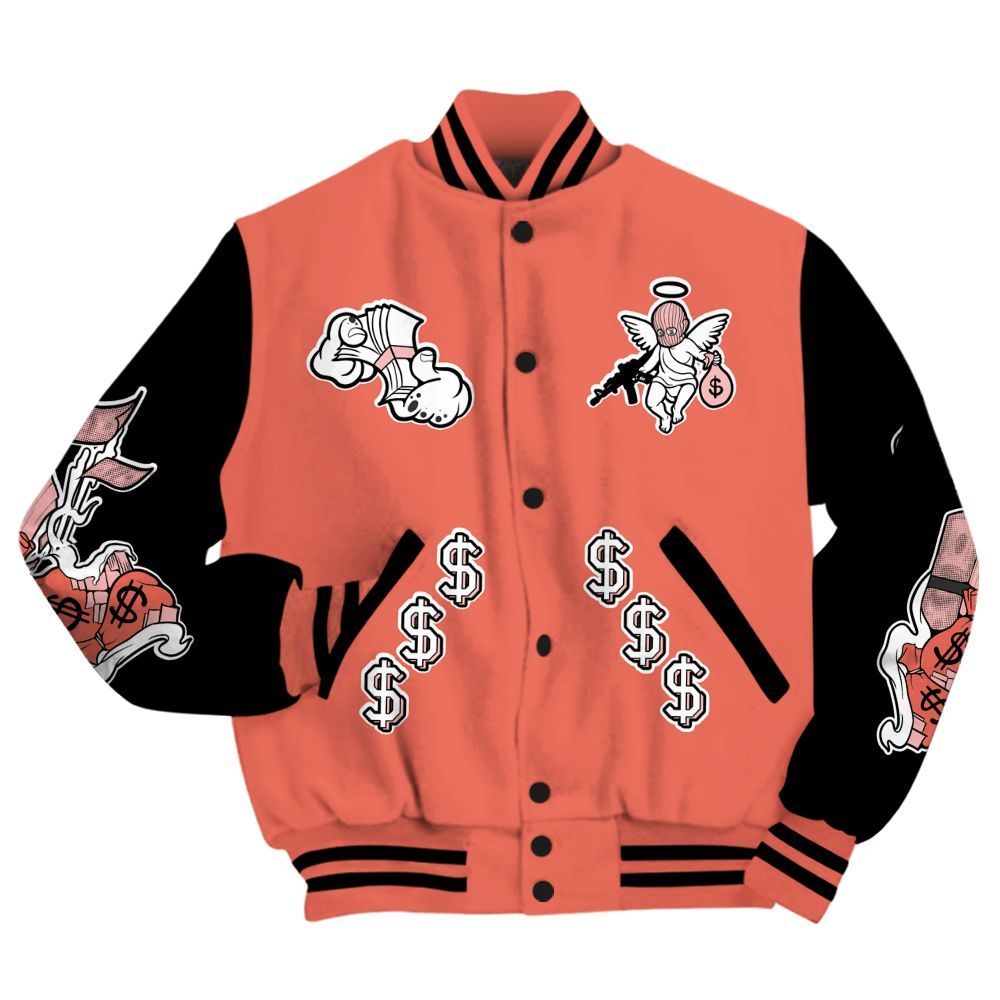 Varsity Jacket To Match Low OG PSG 1s - Ones Move In Silence Graphic All Over Print