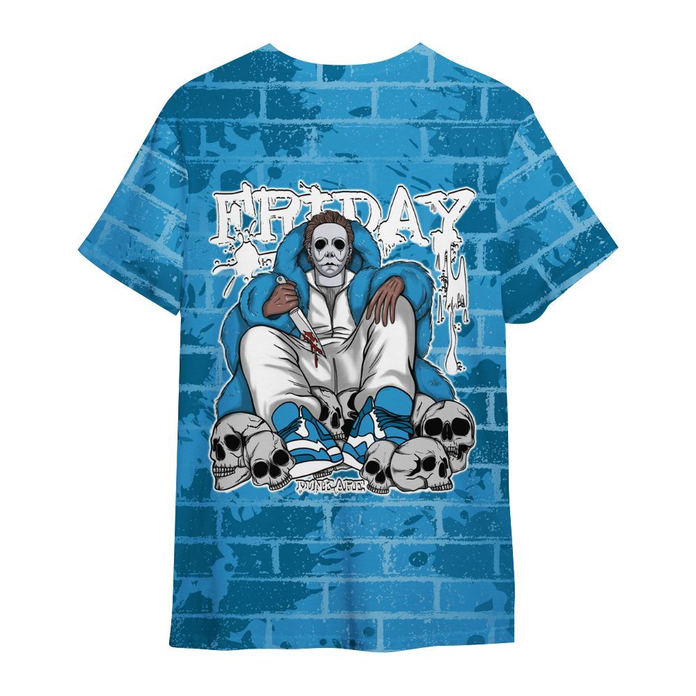 Shirt To Match Powder Blue 9s - Friday Brick All Over Print