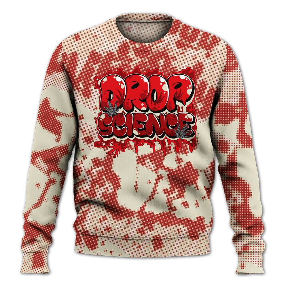 Sweatshirt To Match Cement Grey 3s - Drop Science Street All Over Print