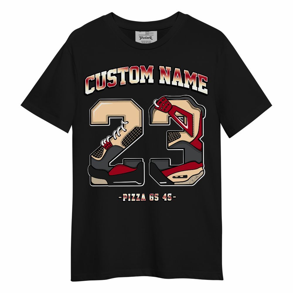 Shirt To Match Retro Pizza GS 4s - Number 23 Custom Name Graphic