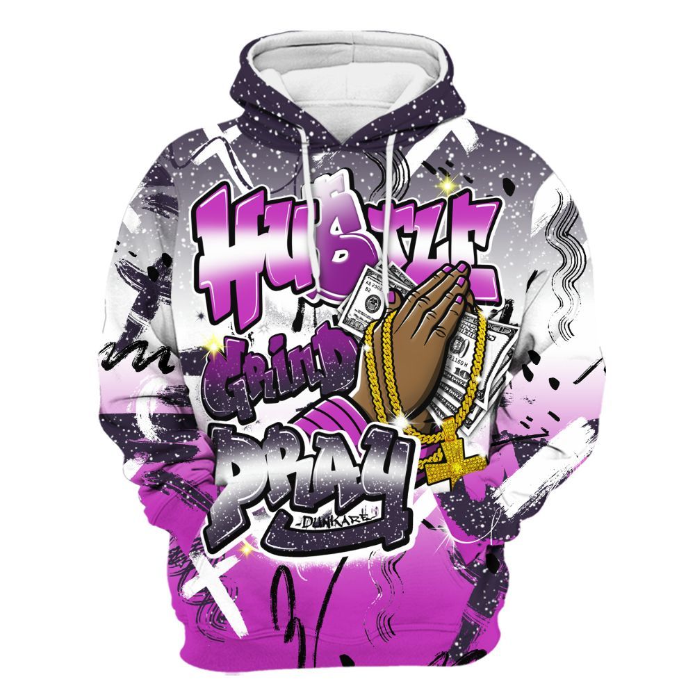 Hoodie To Match Ja 2 Staregazer - Money Hustle Grind Pray All Over Print
