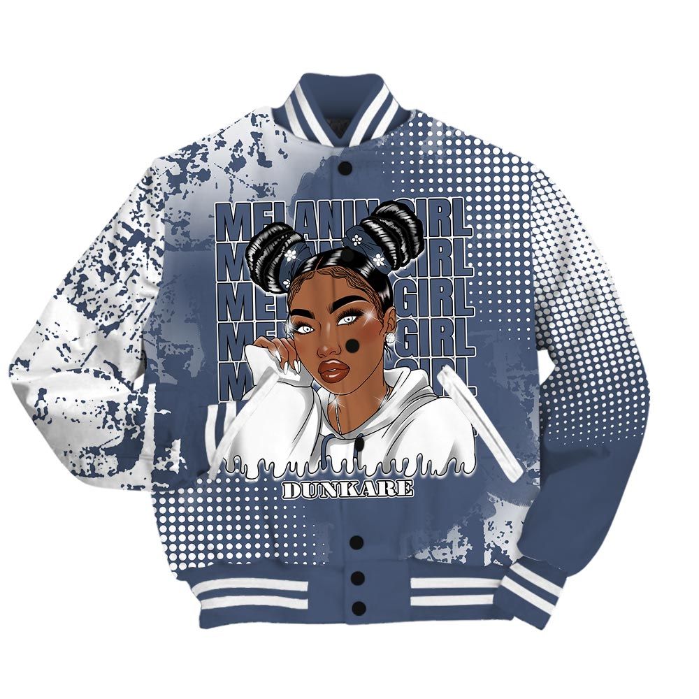 Varsity Jacket To Match Low Diffused Blue 11s - Melaninn Unique Glitch Dot Varsity Jacket Unisex