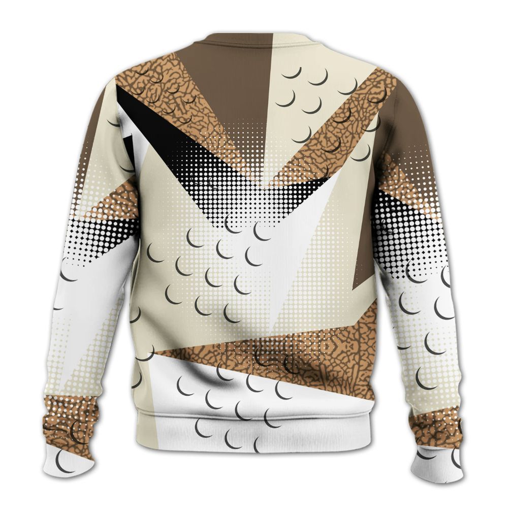 Sweatshirt To Match Orewood Brown 3s - Poly Custom Name Number 23 5s All Over Print