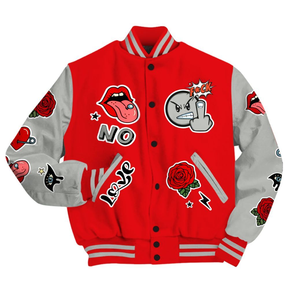 Varsity Jacket To Match Air Max 1 86 Cosmic Clay - FK Around Find Out All Over Print