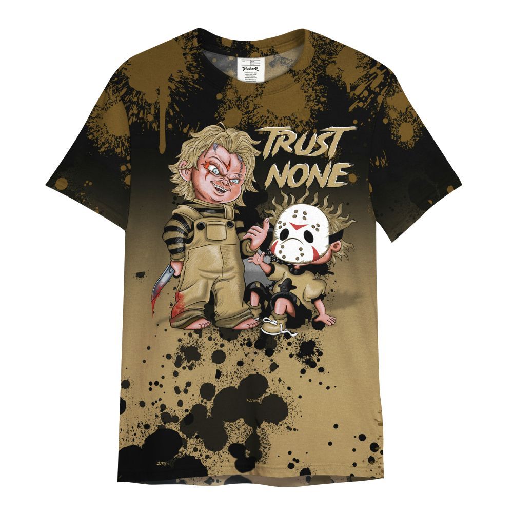 Shirt To Match Black LD 1000 - Trust No One Scary All Over Print