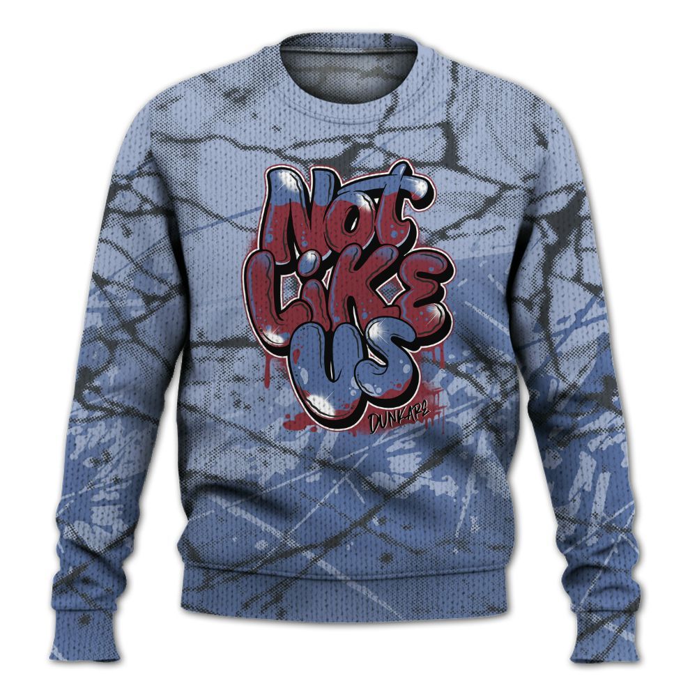 Knitted Sweater To Match Black Metallic 5s - None Like Us Graphic
