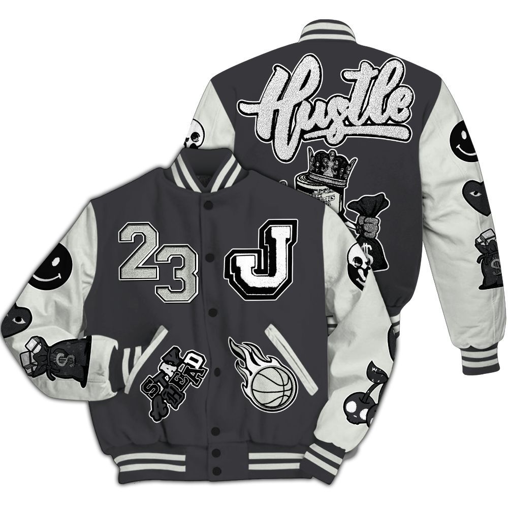 Varsity Jacket To Match Fear 4s - Hustles Money Number 23 All Over Print