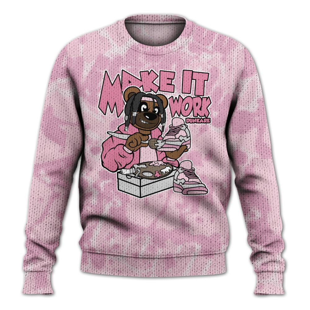 Knitted Sweater To Match Orchid 4s - Pull It Off Bear Street