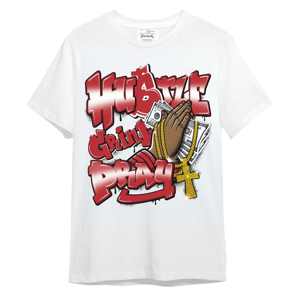 Shirt To Match Retro Cherry 12s - Hustle, Money Pray Streetwear Unisex Shirt